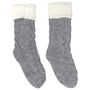 Sensly Par Calcetines Chenilla-Sherpa Antideslizantes Talla 36/41