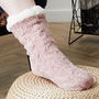 Sensly Par Calcetines Chenilla-Sherpa Antideslizantes Talla 36/41