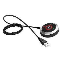 Jabra Evolve 40 Link MS Controlador para Auriculares, Negro, Compatible con Windows y Mac, USB-A