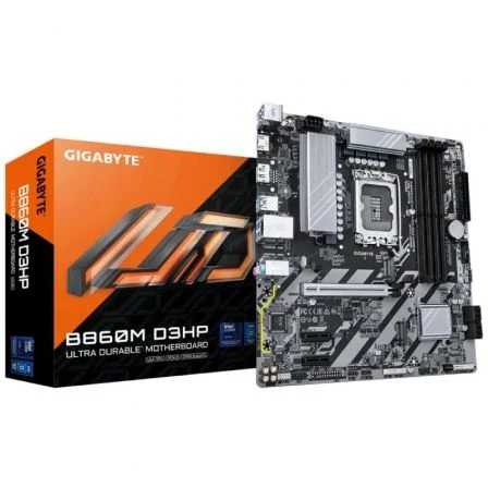 Gigabyte B860M DS3H Placa Base Micro ATX Socket LGA1851 para Intel Core Ultra, DDR5 9066 MHz (OC), PCIe 5.0, 2x M.2 PCIe 4.0, HDMI, DisplayPort, LAN GbE Gigabyte B860M DS3H Placa Base Micro ATX Socket LGA1851 para Intel Core Ultra, DDR5 9066 MHz (OC), PCIe 5.0, 2x M.2 PCIe 4.0, HDMI, DisplayPort, LAN GbE