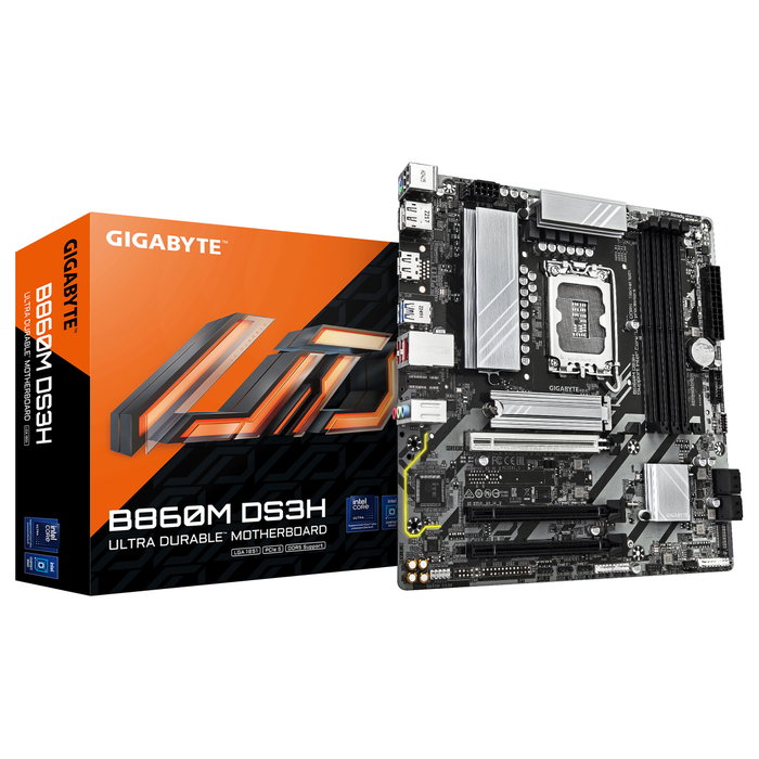 Gigabyte B860M DS3H Micro ATX DDR5 LGA 1851 Gigabyte B860M DS3H Micro ATX DDR5 LGA 1851
