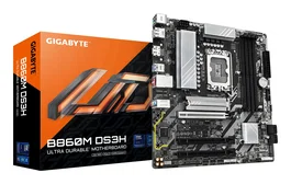 Gigabyte B860M DS3H 1.0 Placa Base Intel B860 Socket LGA 1851 (Core Ultra Series 1/2) mATX con DDR5, PCIe 5.0 x16, LAN 2.5GbE, M.2 NVMe