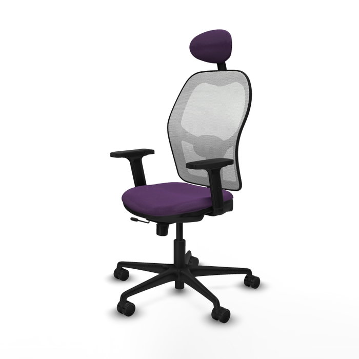 PIQUERAS Y CRESPO Silla de oficina Jorquera Morada con Malla Blanca PIQUERAS Y CRESPO Silla de oficina Jorquera Morada con Malla Blanca