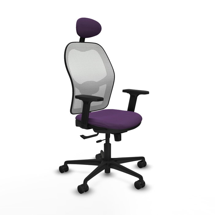PIQUERAS Y CRESPO Silla de oficina Jorquera Morada con Malla Blanca PIQUERAS Y CRESPO Silla de oficina Jorquera Morada con Malla Blanca