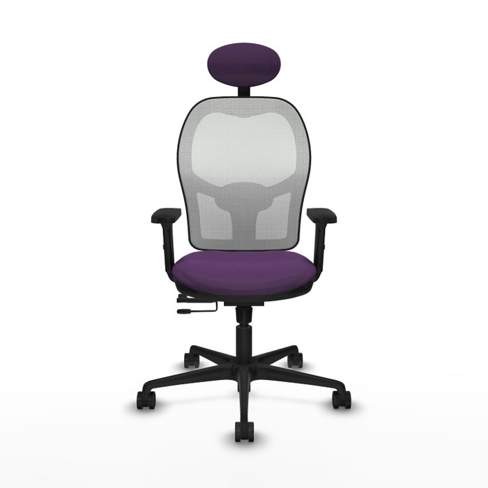 PIQUERAS Y CRESPO Silla de oficina Jorquera Morada con Malla Blanca PIQUERAS Y CRESPO Silla de oficina Jorquera Morada con Malla Blanca