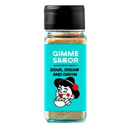 GIMME Sazonador Sour Cream & Onion 55 Gr, Condimento Vegetal para Nachos, Patatas, Salsas y Más