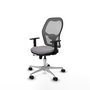 PIQUERAS Y CRESPO Silla de oficina Jorquera Gris con mecanismo Sincro/Traslack