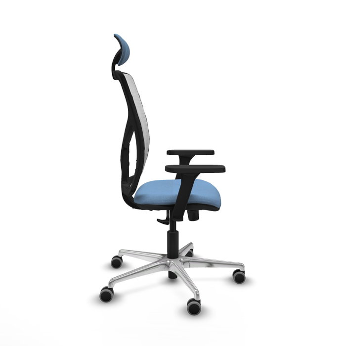 PIQUERAS Y CRESPO Silla de oficina Motilla con mecanismo Sincro, Azul cielo y Blanco PIQUERAS Y CRESPO Silla de oficina Motilla con mecanismo Sincro, Azul cielo y Blanco
