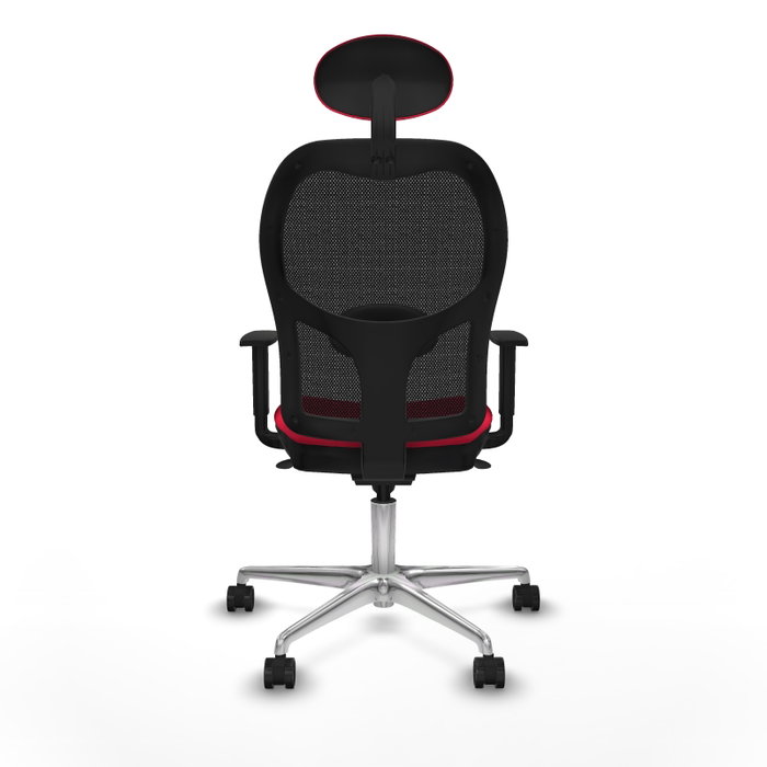 PIQUERAS Y CRESPO Silla de oficina Jorquera con mecanismo Sincro, Rojo y Negro PIQUERAS Y CRESPO Silla de oficina Jorquera con mecanismo Sincro, Rojo y Negro
