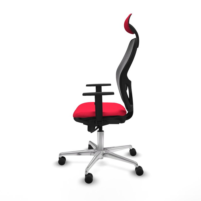 PIQUERAS Y CRESPO Silla de oficina Jorquera con mecanismo Sincro, Rojo y Negro PIQUERAS Y CRESPO Silla de oficina Jorquera con mecanismo Sincro, Rojo y Negro