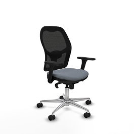 PIQUERAS Y CRESPO Silla de oficina Jorquera con mecanismo Sincro, Gris y Negro