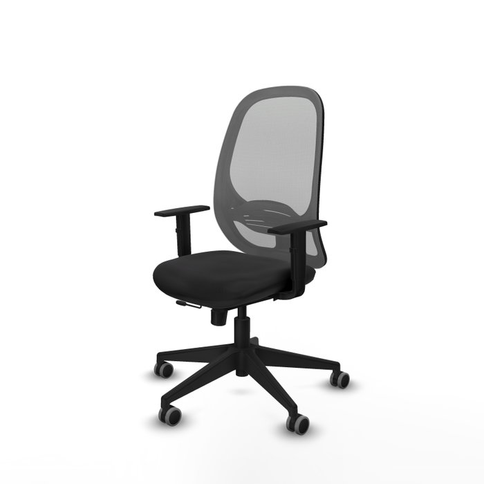 PIQUERAS Y CRESPO Silla de oficina Cilanco con mecanismo Sincro/Traslack, Negro y Gris PIQUERAS Y CRESPO Silla de oficina Cilanco con mecanismo Sincro/Traslack, Negro y Gris