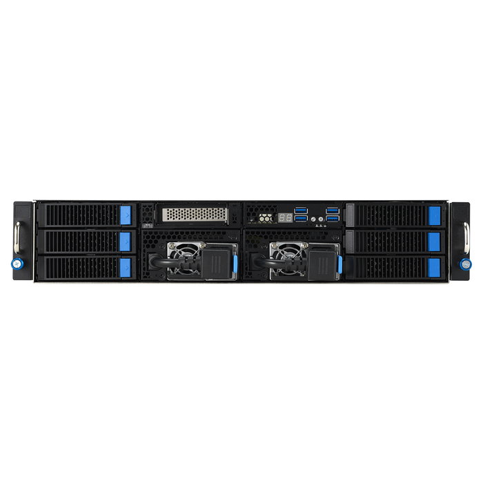 ASUS ESC4000A-E12 Server Barebone 2U Rack SP5, 1 Socket, 12 DIMM DDR5, 12 HDD/SSD Bays, Dual 2600W PSU, GPU Ready, SKU: 90SF02M3-M01090