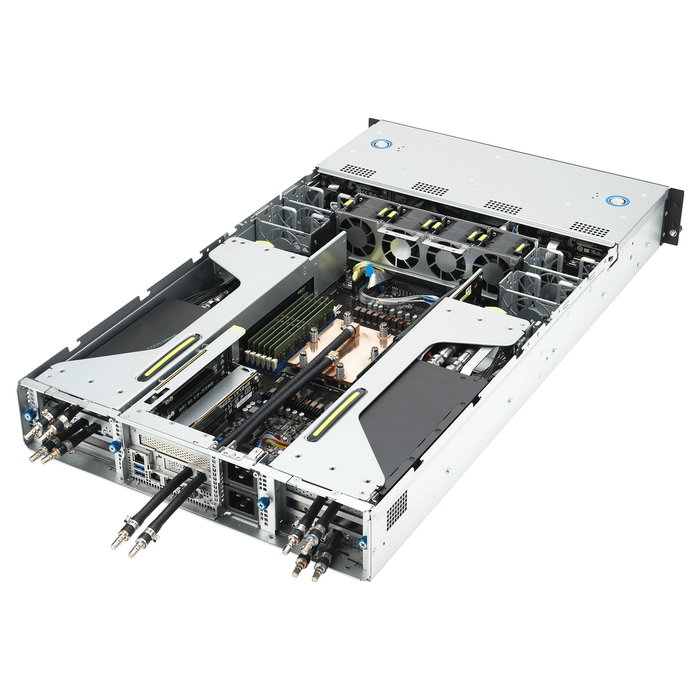 ASUS ESC4000A-E12 Server Barebone 2U Rack SP5, 1 Socket, 12 DIMM DDR5, 12 HDD/SSD Bays, Dual 2600W PSU, GPU Ready, SKU: 90SF02M3-M01090