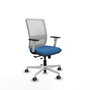 PIQUERAS Y CRESPO Silla de oficina Haches Azul claro y Blanco