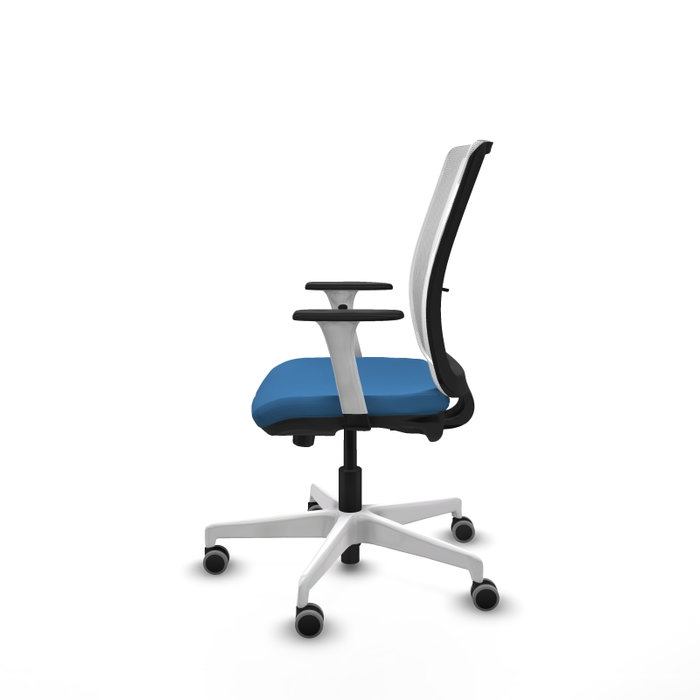PIQUERAS Y CRESPO Silla de oficina Haches Azul claro y Blanco