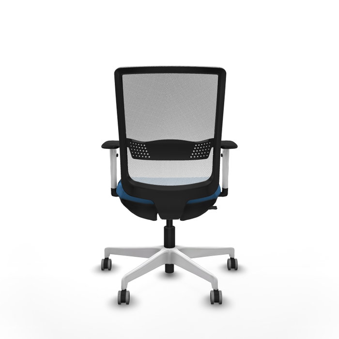 PIQUERAS Y CRESPO Silla de oficina Haches Azul claro y Blanco