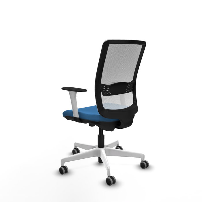 PIQUERAS Y CRESPO Silla de oficina Haches Azul claro y Blanco