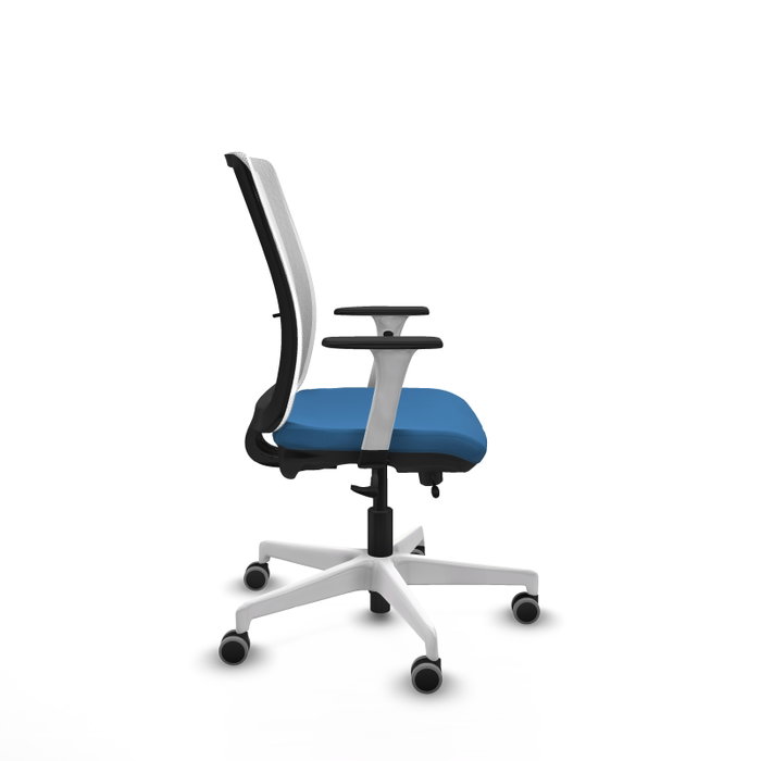 PIQUERAS Y CRESPO Silla de oficina Haches Azul claro y Blanco