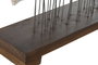 DKD Home Decor Decoración de Madera y Metal con Peces Blanco y Marrón 45x45x100 cm