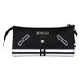 Karactermania Portatodo Triple Fan 2.0 Miércoles Varsity Estuche Escolar Negro Poliéster 23 x 7 x 11 cm
