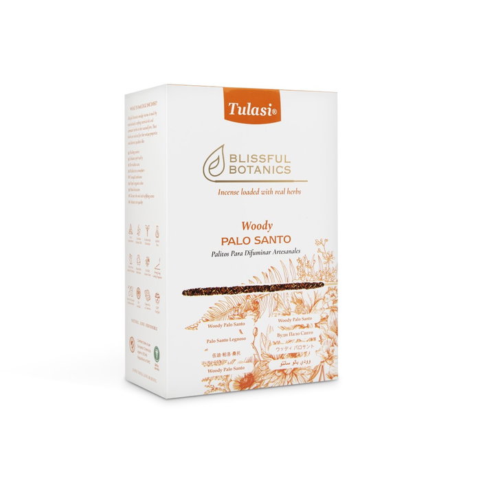 DKD Home Decor Incienso Varilla Botanic 2024 Basicos Naranja Palo Santo Set de 8 5 x 2 x 23.5 cm (12 Unidades)