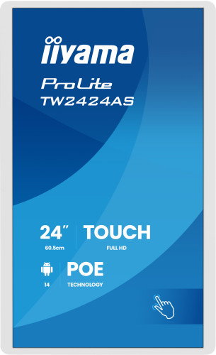 Iiyama TW2424AS-W3P Panel Interactivo 24 pulg Android 14 Blanco