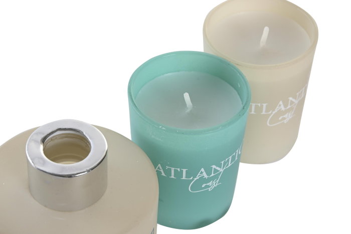 DKD Home Decor Ambientador Mikado Set 3 Cristal Azul Atlantic DKD Home Decor Ambientador Mikado Set 3 Cristal Azul Atlantic