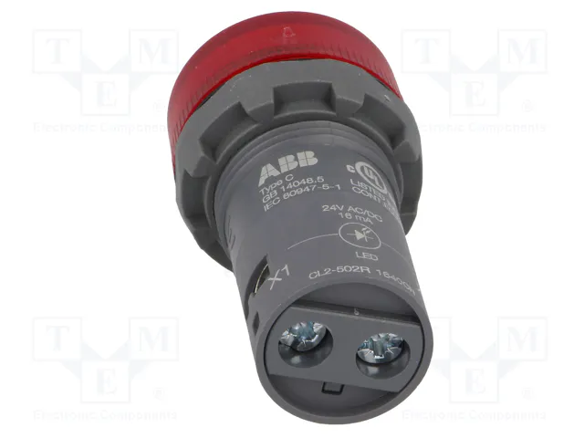 ABB Lámpara de control CL2 Roja Ø22mm