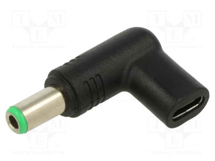 AKYGA Adaptador USB C a DC 6,3/3,0 100W Negro AKYGA Adaptador USB C a DC 6,3/3,0 100W Negro