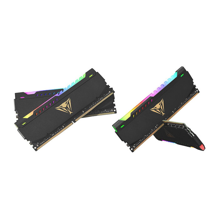 Patriot PVSR432G320C8K Memoria RAM DDR4 de 32 GB (2x16 GB) 3200 MHz CL18 Viper Steel RGB Dual-Kit para PC/Servidor Intel XMP 2.0