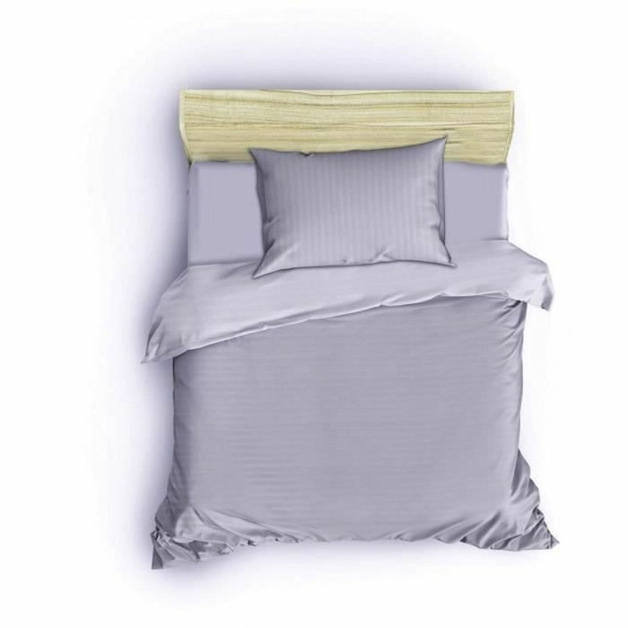 Juego de cama Gris con funda nórdica y 2 fundas de almohada