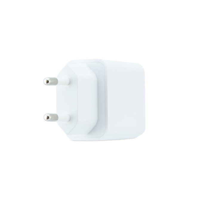 Coolbox Cargador de Pared y Viaje 30W GaN USB-C y USB-A Blanco