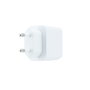 Coolbox Cargador de Pared y Viaje 30W GaN USB-C y USB-A Blanco