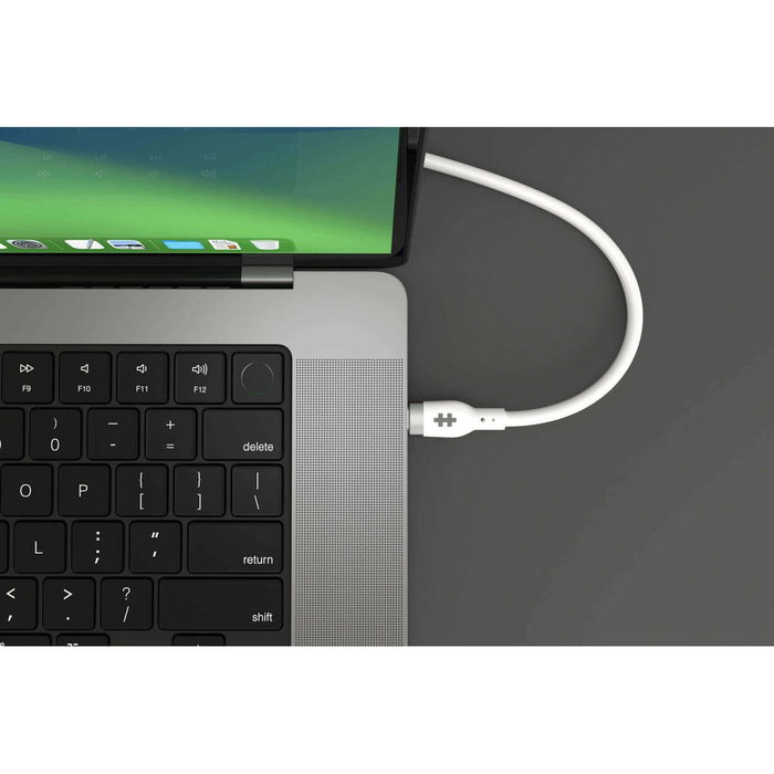 Targus HJ4001WHGL - Cable de Carga USB-C a USB-C de 1m, 240W, USB 2.0, Silicona, Blanco