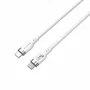 Hyper HJ4001WHGL Cable USB-C a USB-C Macho 1m USB 2.0 (480 Mbps) Power Delivery 240W para Carga Rápida y Datos, Blanco