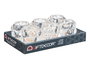 Giftdecor Portavela Bola Pequeño Transparente Cristal 8x9x8 cm (Set de 12)