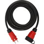 Brennenstuhl Cable de extensión Professional de 10 m, Negro