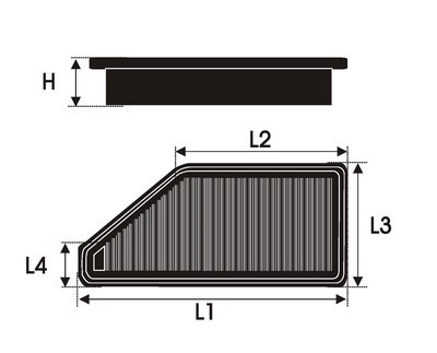 Green Filters Filtro de Sustitucion P960139 Panel P960139, Filtro de aire de algodon reutilizable para toda la vida, para coche