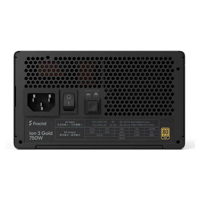 Fractal Design Ion 3 Gold 750W Negro