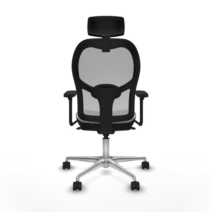 PIQUERAS Y CRESPO Silla de oficina Jorquera con Mecanismo Sincro, Blanco y Gris