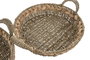 DKD Home Decor Set de 2 Bandejas de Decoración Seagrass 40x40x12 cm