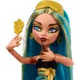 Monster High Muñeca Asst Secretos Ocultos Set de Juego con 2 Accesorios y 1 Animal, Escondido en un Sarcófago para Niños de 3 a 10 Años