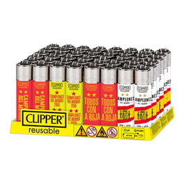Clipper Encendedor CP11R España campeones del mundo 2026, Expositor de 48 unidades