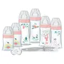 Set de biberones Dodie Rosa 8 Piezas