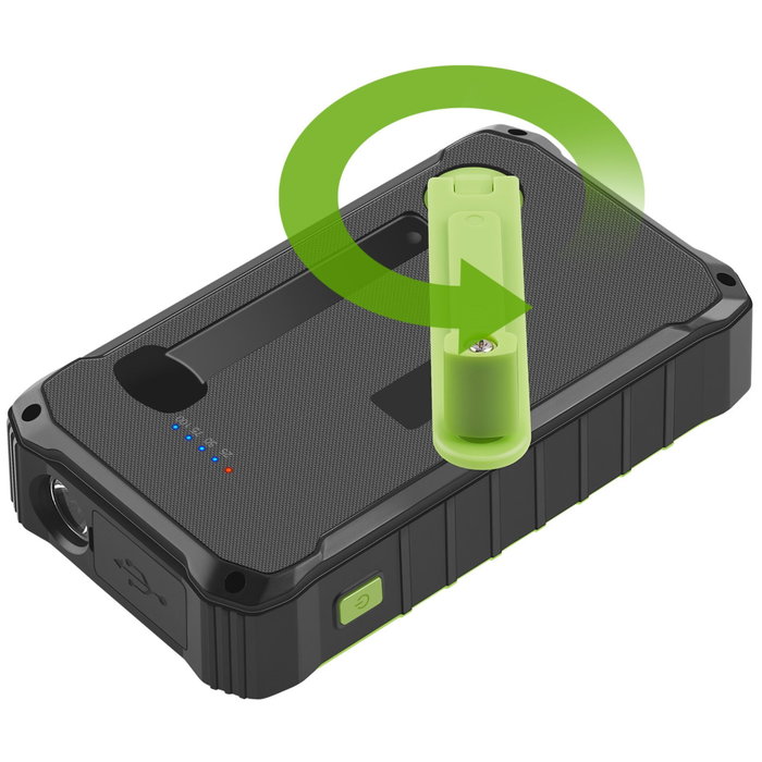 Denver Powerbank Solar PSO-10012 10000mAh con dinamo de manivela Denver Powerbank Solar PSO-10012 10000mAh con dinamo de manivela