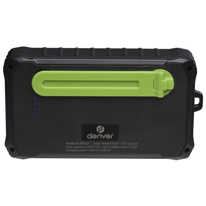 Denver Powerbank Solar PSO-10012 10000mAh con dinamo de manivela Denver Powerbank Solar PSO-10012 10000mAh con dinamo de manivela
