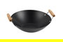Inde Sartén Wok con 2 Asas de Madera, 35 cm (6 Unidades)