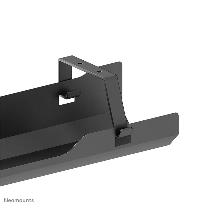 Neomounts ADS07-(122BL) - Bandeja organizadora de cables para escritorio en acero negro - Fijación con tornillos