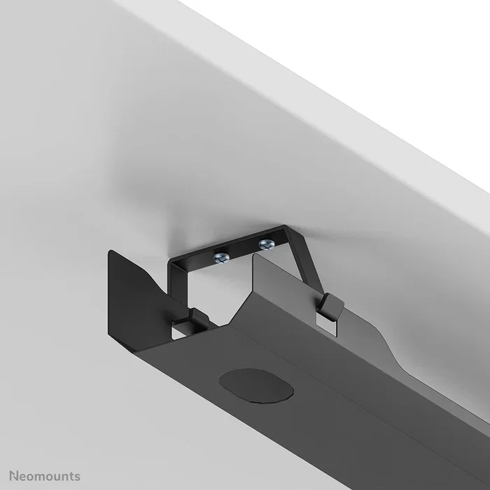 Neomounts ADS07-(122BL) - Bandeja organizadora de cables para escritorio en acero negro - Fijación con tornillos